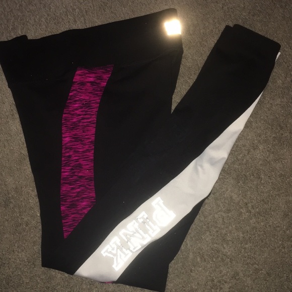 Pink Victoria’s Secret Ultimate Black Leggings - Picture 2 of 5